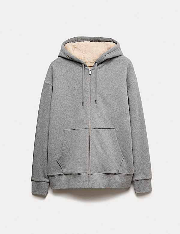 Cotton Rich Fleece Lined Hoodie - BE