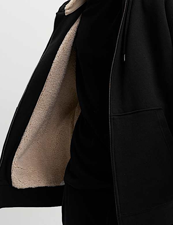 Cotton Rich Fleece Lined Hoodie