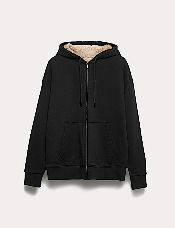 Cotton Rich Fleece Lined Hoodie