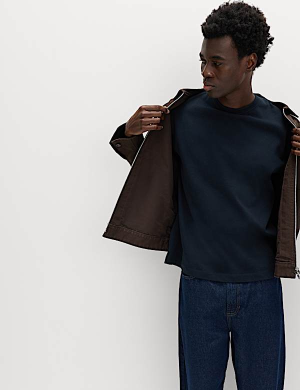 Extra gro&szlig;es, schweres T-Shirt aus reiner Baumwolle - AT