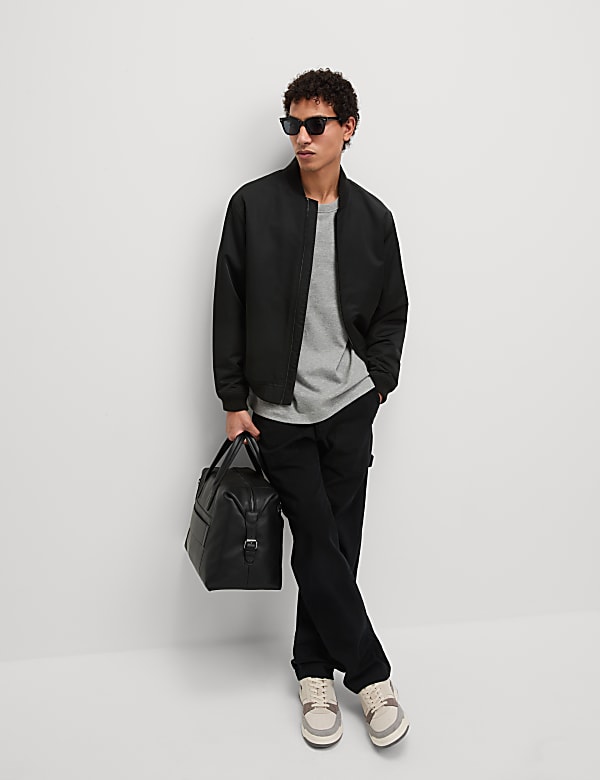 T-shirt &eacute;pais coupe large 100 % coton - FR