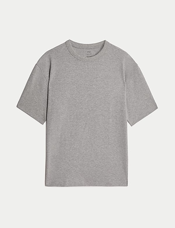 T-shirt &eacute;pais coupe large 100 % coton - FR