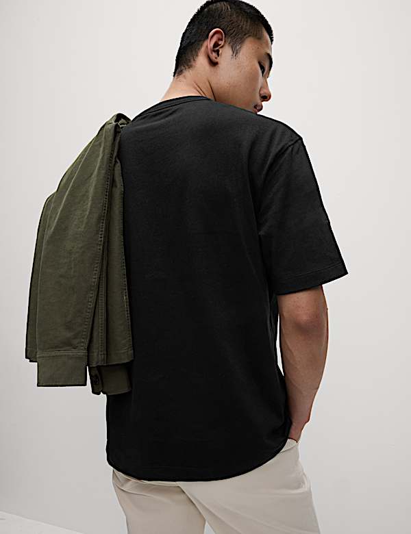 Oversized Pure Cotton Heavy Weight T shirt - HR