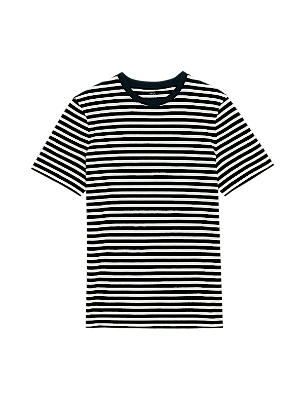 Regular Fit Crew Neck Striped T-Shirt