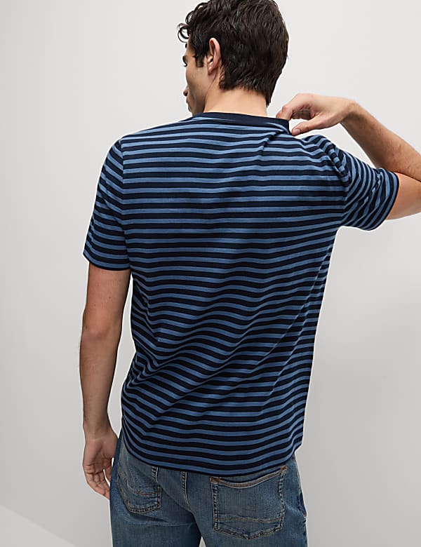 Regular Fit Crew Neck Striped T-Shirt