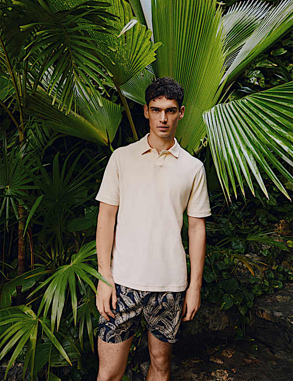 Cotton Rich Textured Polo Shirt