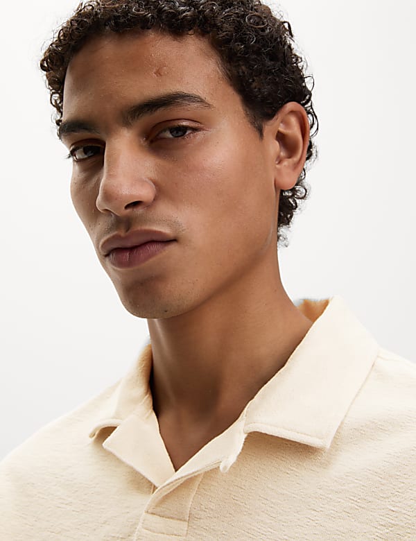 Cotton Rich Textured Polo Shirt
