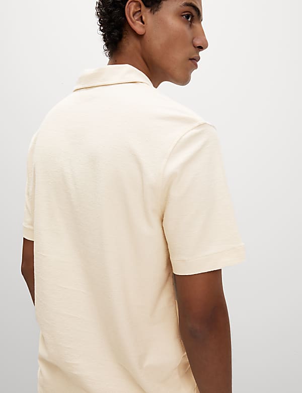 Cotton Rich Textured Polo Shirt