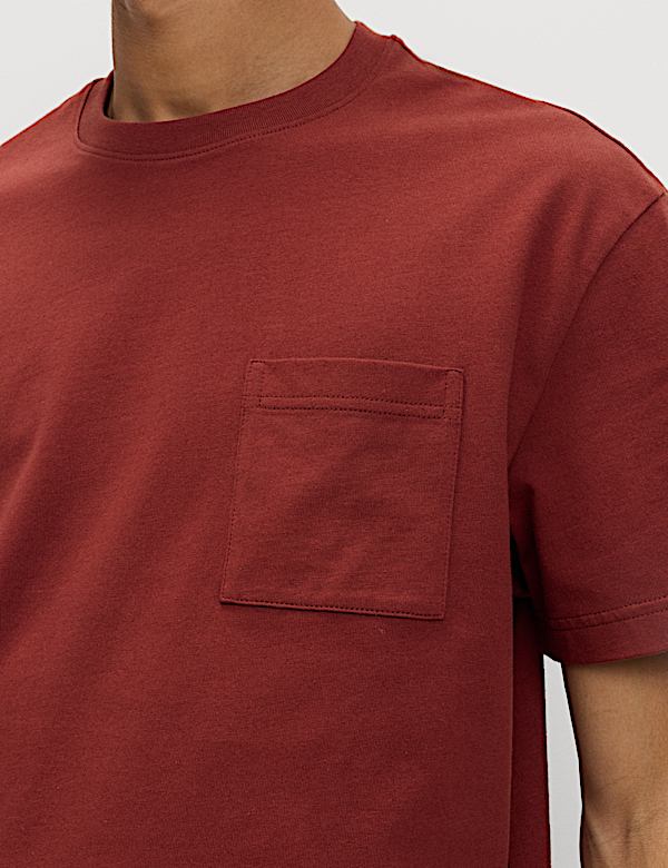 Pure Cotton Midweight Pocket T-shirt