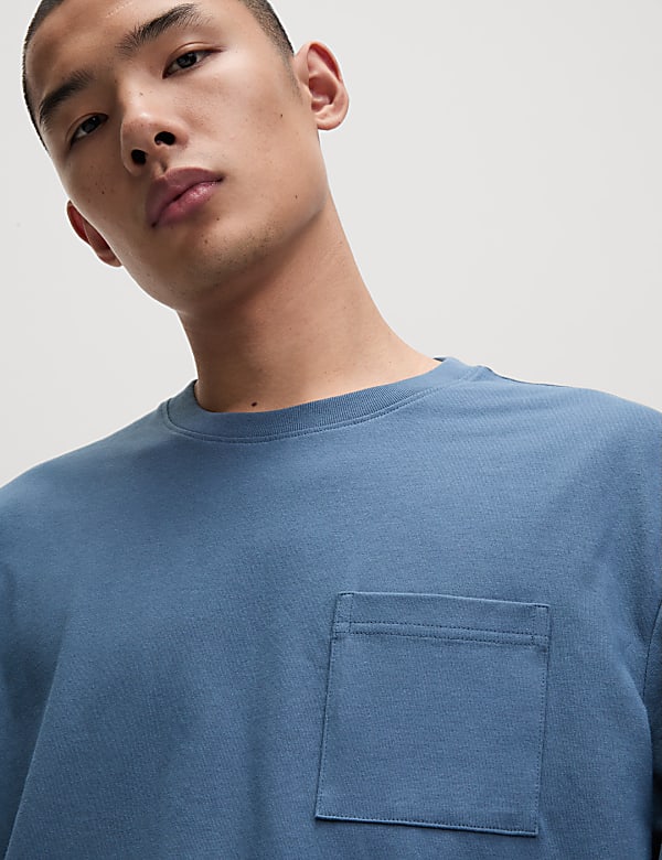 Pure Cotton Midweight Pocket T-shirt