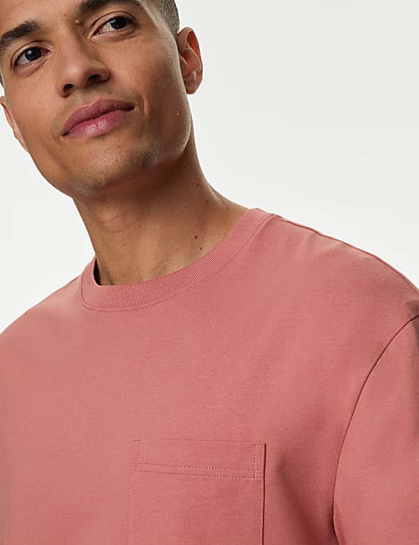 Pure Cotton Midweight Pocket T-shirt