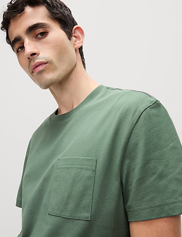 Pure Cotton Midweight Pocket T-shirt