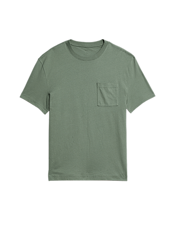 Pure Cotton Midweight Pocket T-shirt