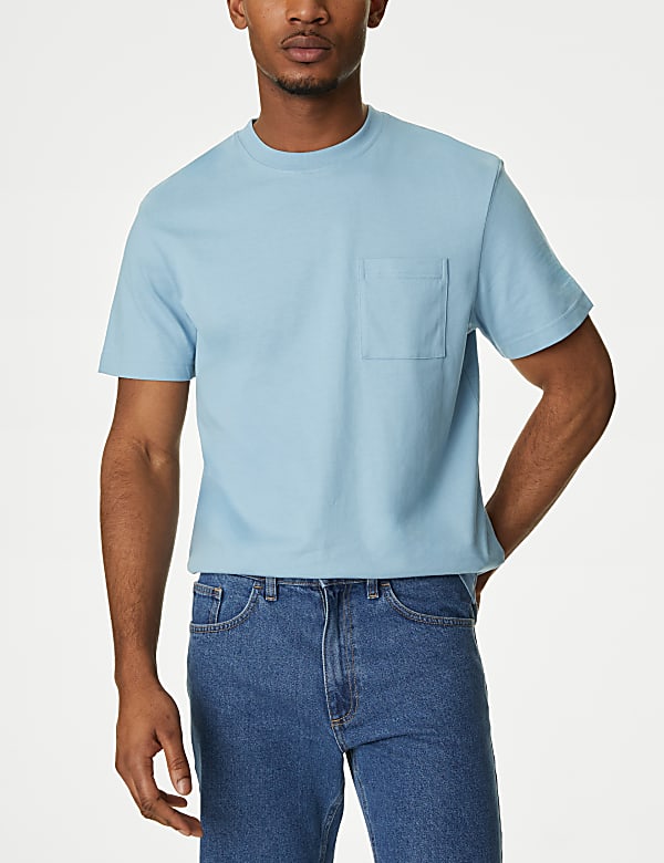 Pure Cotton Midweight Pocket T-shirt