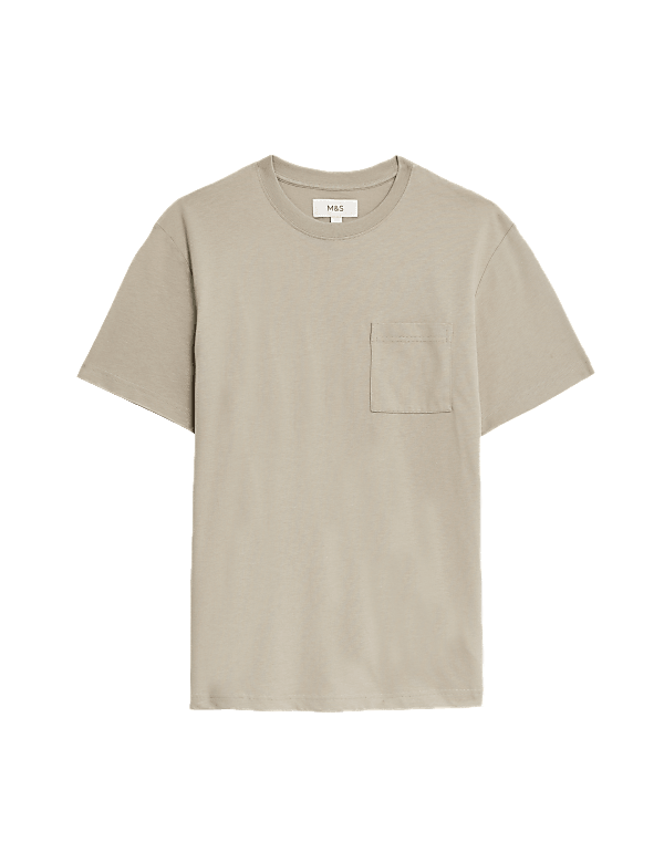 Pure Cotton Midweight Pocket T-shirt