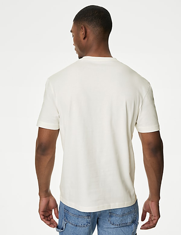 Pure Cotton Palm Print T-Shirt