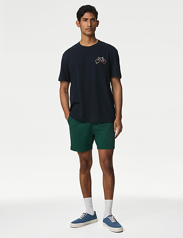 Pure Cotton Bike Graphic T-Shirt
