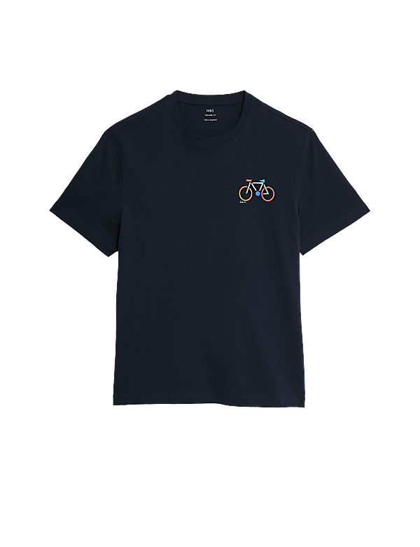 Pure Cotton Bike Graphic T-Shirt