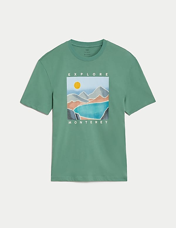 Pure Cotton Explore Monterey Graphic T-Shirt - US
