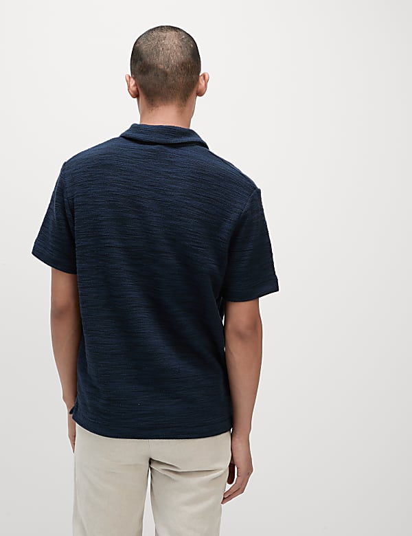 Cotton Rich Textured Polo Shirt
