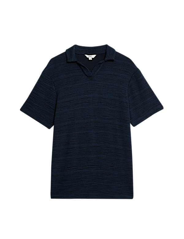 Cotton Rich Textured Polo Shirt