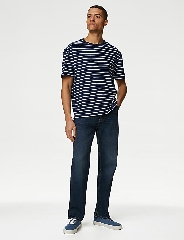 Pure Cotton Striped T-Shirt