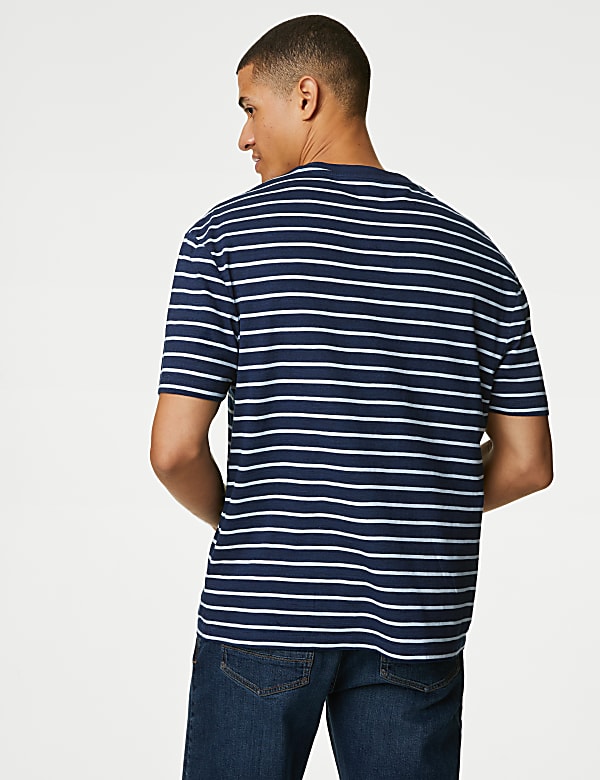 Pure Cotton Striped T-Shirt