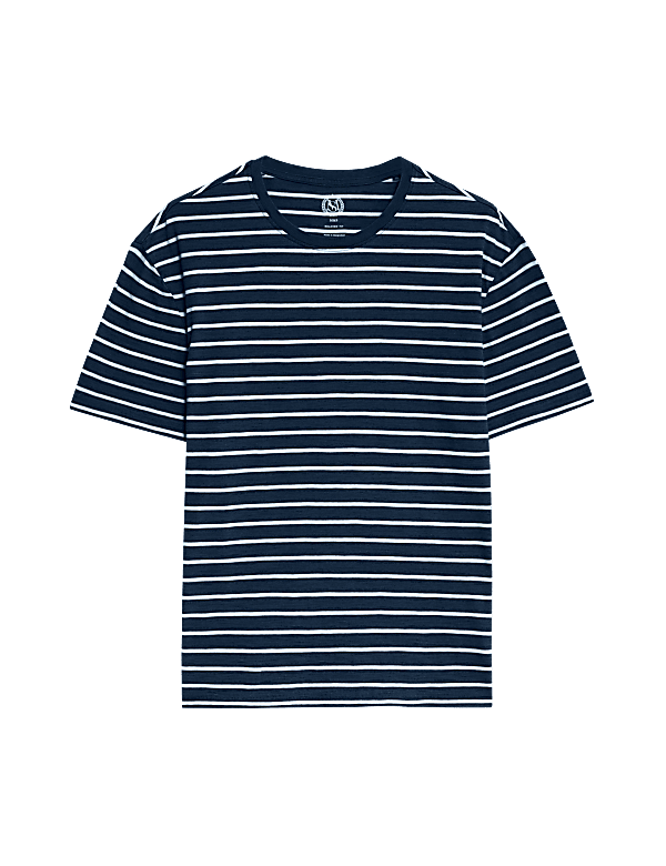Pure Cotton Striped T-Shirt