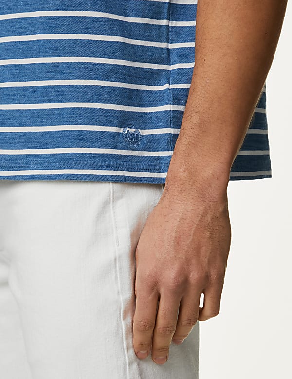 Pure Cotton Striped T-Shirt