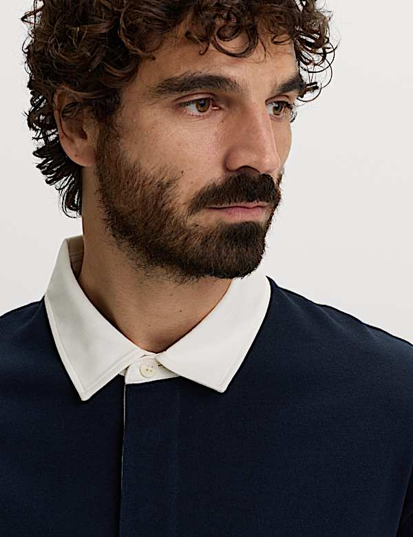 Pure Cotton Striped Rugby Shirt