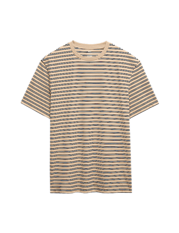 Relaxed Fit Cotton Rich Stripe T-Shirt
