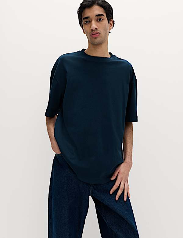 Pure Cotton Oversized Midweight T-Shirt - IS