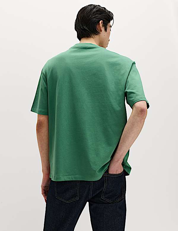 Oversized T-shirt &mu;&epsilon;&sigma;&alpha;ί&omicron;&upsilon; &beta;ά&rho;&omicron;&upsilon;&sigmaf; &alpha;&pi;ό &beta;&alpha;&mu;&beta;ά&kappa;&iota; 100% - GR
