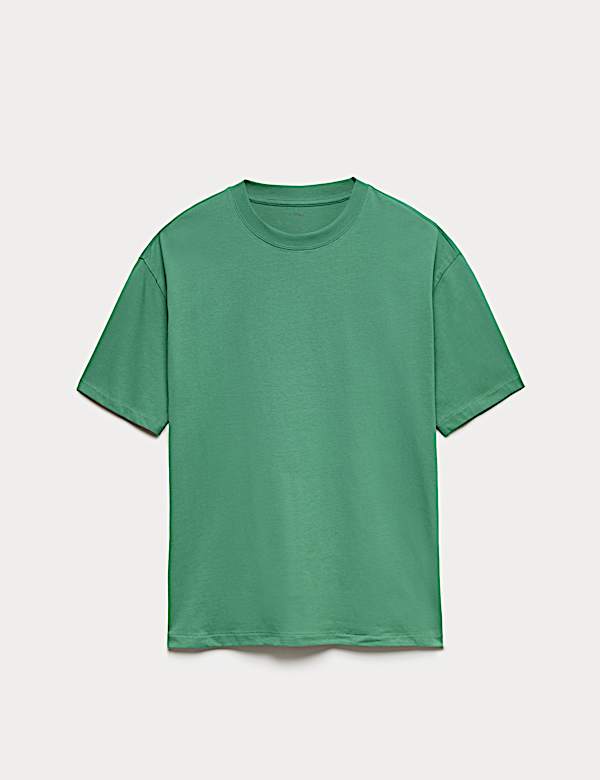 Oversized T-shirt &mu;&epsilon;&sigma;&alpha;ί&omicron;&upsilon; &beta;ά&rho;&omicron;&upsilon;&sigmaf; &alpha;&pi;ό &beta;&alpha;&mu;&beta;ά&kappa;&iota; 100% - GR