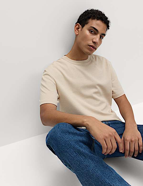 Cotton Rich Ultimate Performance Striped T-Shirt