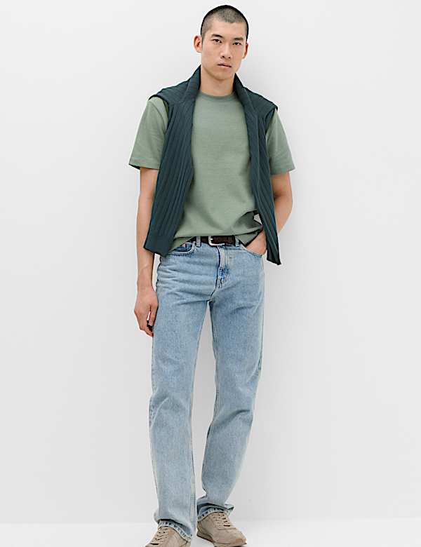 Relaxed Fit Cotton Rich Ultimate Performance Striped T-Shirt