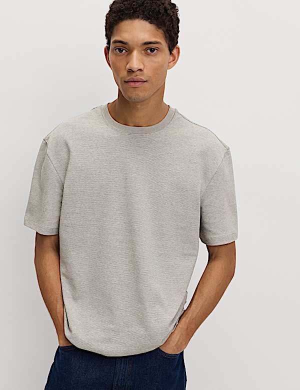 Cotton Rich Ultimate Performance Striped T-Shirt
