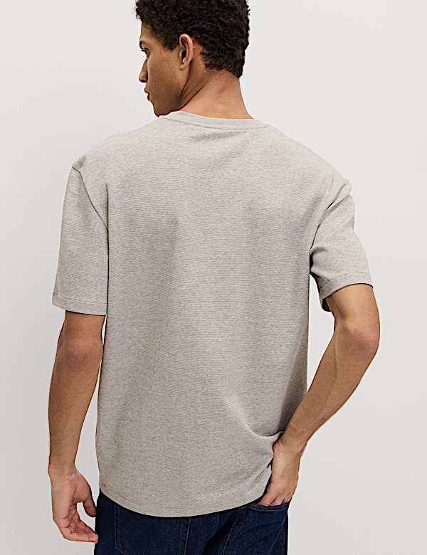 Cotton Rich Ultimate Performance Striped T-Shirt