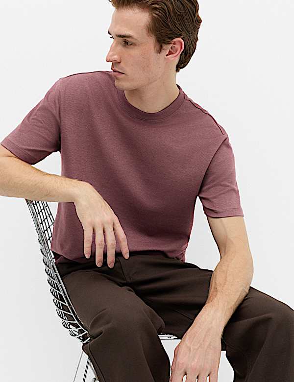 Relaxed Fit Cotton Rich Ultimate Performance Striped T-Shirt
