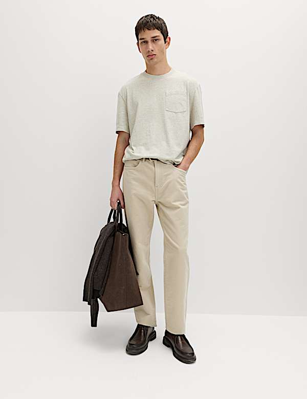 Relaxed Pure Cotton Garment Dyed T-Shirt - FR