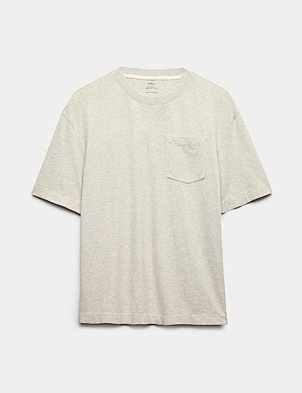 Relaxed Pure Cotton Garment Dyed T-Shirt - FR