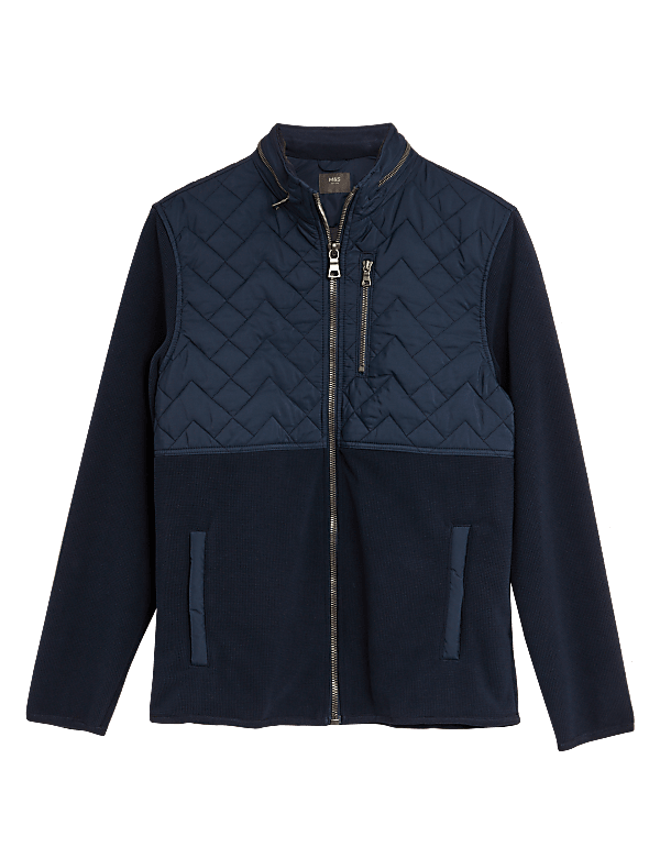 Waffle Zip Up Jacket