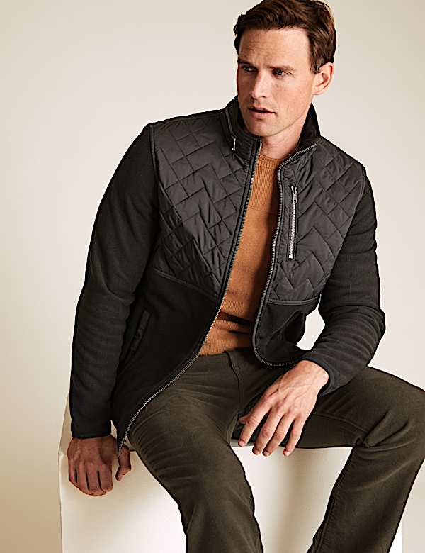 Waffle Zip Up Jacket