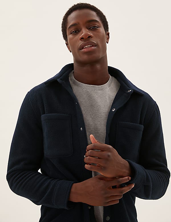 Polar fleece overshirt store