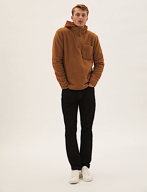 Recycled Half Zip Polar Fleece Top