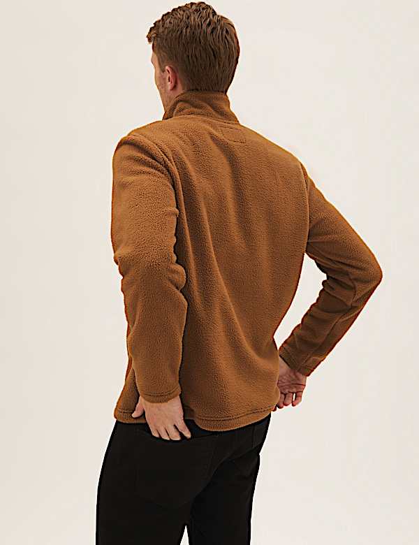 Recycled Half Zip Polar Fleece Top