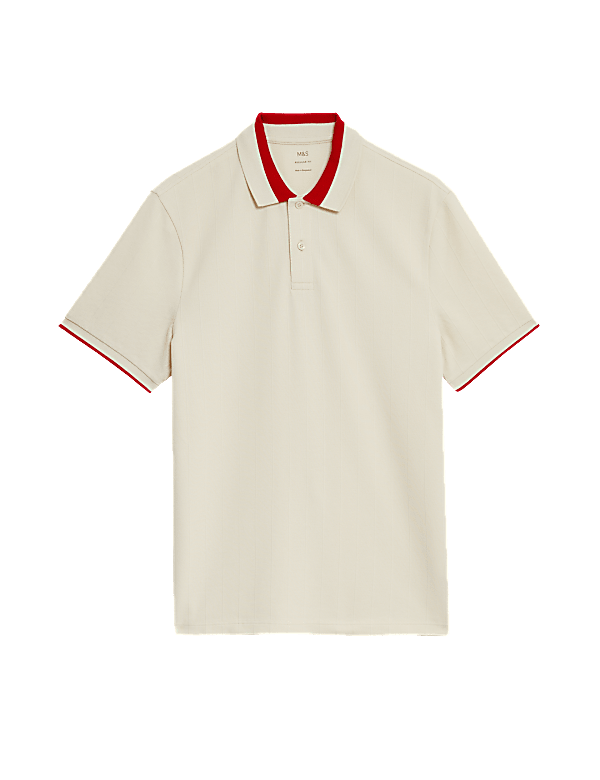 Cotton Rich Textured Polo Shirt