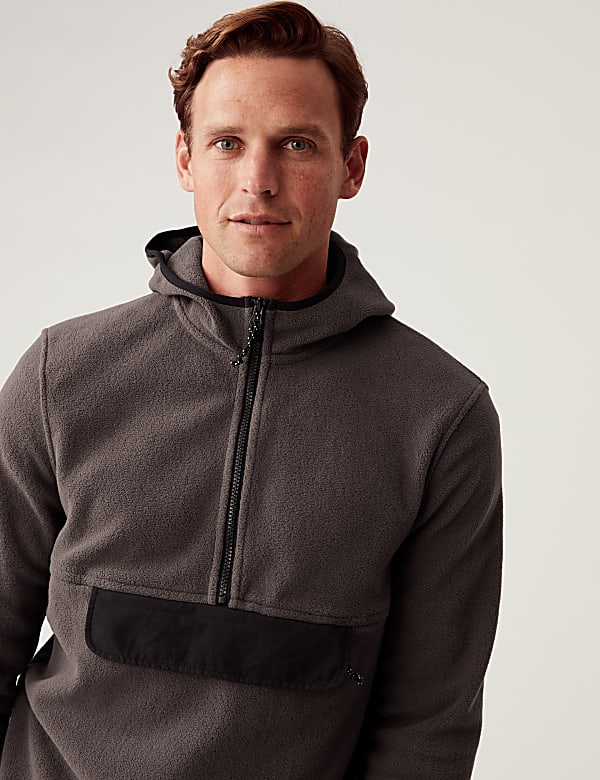 Zip Up Micro Fleece Hoodie