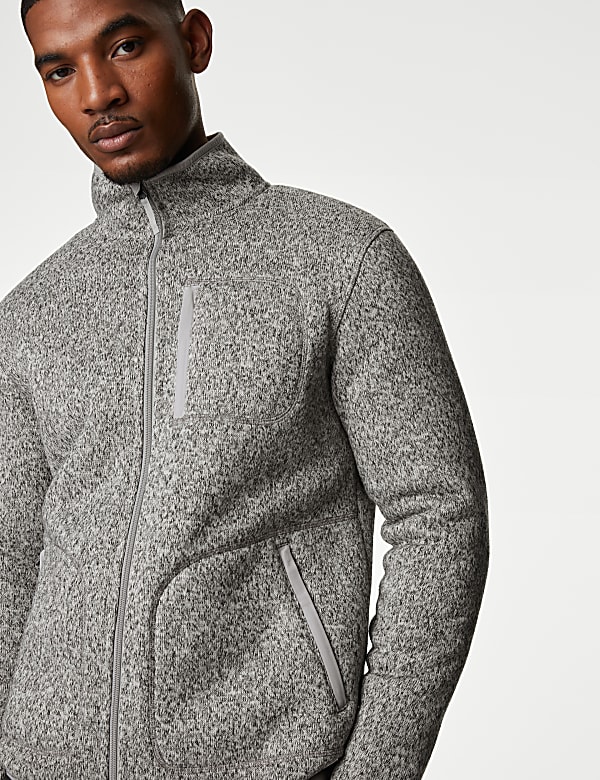 Buy Fleece Zip Up Jacket at Marks Spencer