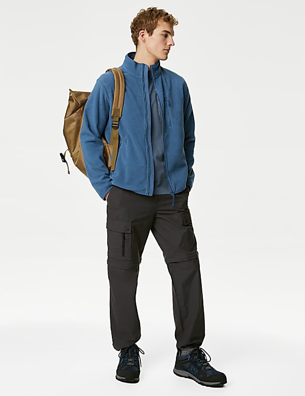 Fleece Zip Up Funnel Neck Jacket